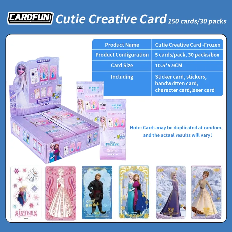 DISNEY - CARD FUN BOX - La Reine des Neiges Creative Boite 30 Boosters