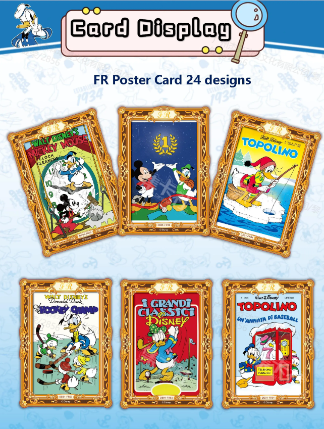 DISNEY - CARD FUN BOX - Donald Duck 90th Anniversary Boite 10 Boosters 4 cartes