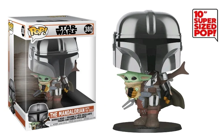 THE MANDALORIAN - POP JUMBO 10" N° 380 - Mandal. with The Child