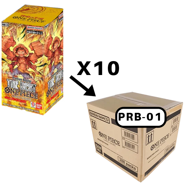 PRECO - ONE PIECE - case de 10 displays PRB 01 "The Best" (Version JAP)