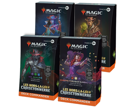 Les hors-la-loi de Croisetonnerre : Decks Commander x4 (FR)