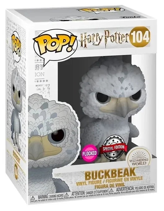 HARRY POTTER - POP N° 104 - Buckbeak - FLOCKED - Special Edition