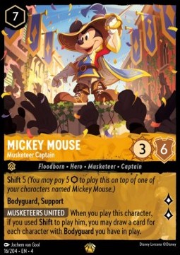 FR-4 - 16/204 Mickey Mouse - Capitaine Mousquetaire