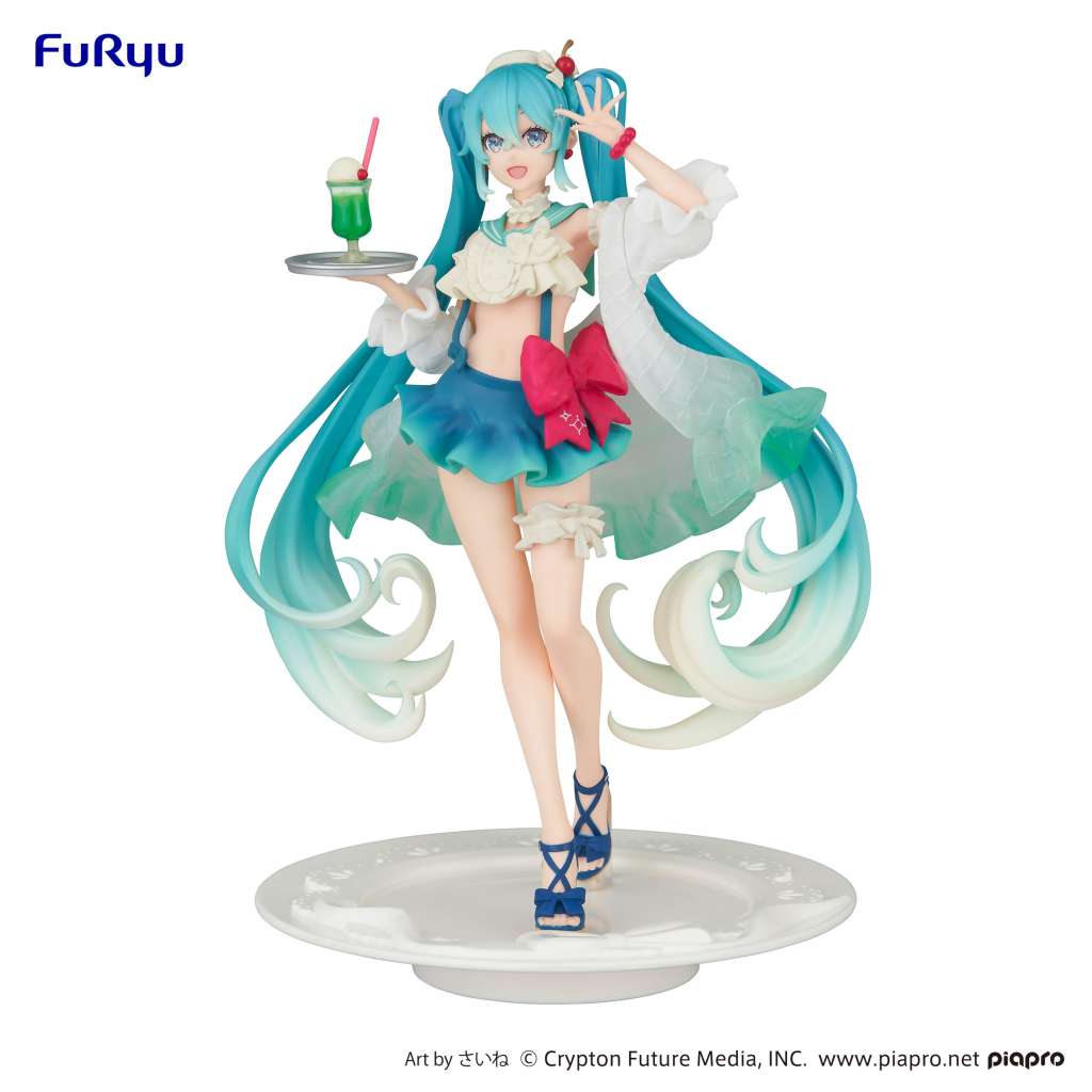 HATSUNE MIKU - SweetSweets Series Melon Soda Float - Statuette 18cm