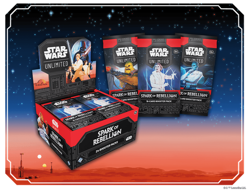 Star Wars Unlimited : Etincelle de Rébellion - Display de 24 boosters REPRINT ! (version EN)