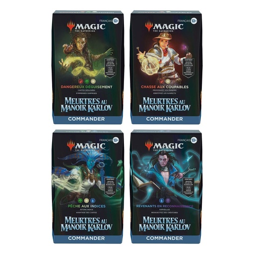 [D30271010] Meurtres au manoir Karlov : Decks Commander x4 (FR)